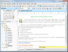 Advanced Diary screenshot 1