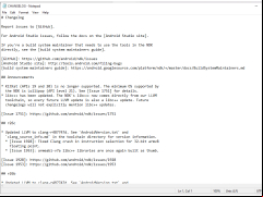 Android NDK - changelog
