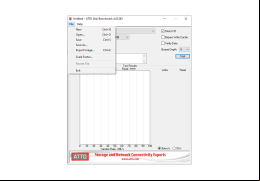 ATTO Disk Benchmark - file-menu