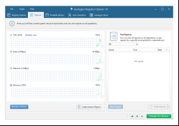 Auslogics Registry Cleaner - reports