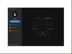 Aweray Remote - log-in