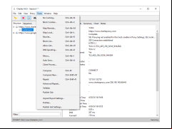 Charles - tools-menu