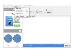 Contenta RAW Converter - options