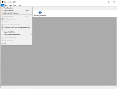 CyberTracker - file-menu