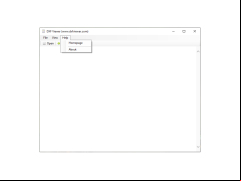 DXF Viewer - help-menu