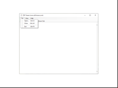DXF Viewer - file-menu