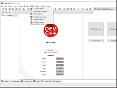 Embarcadero Dev C++ - tools-menu