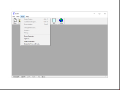 Exam Software - tools-menu