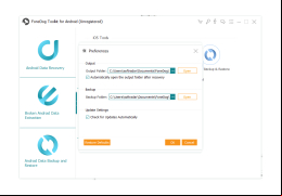 FoneDog Toolkit - Android Data Recovery - preferences