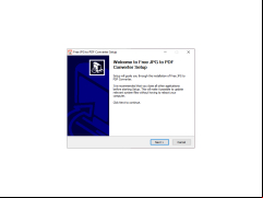 Free JPG To PDF Converter - welcome-setup
