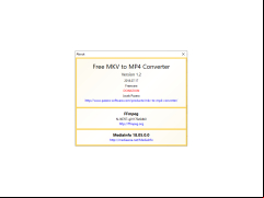 Free MKV to MP4 Converter - about-application