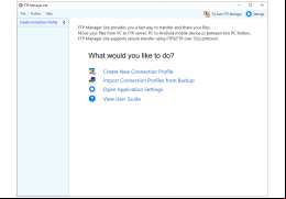FTP Manager Lite - main-screen