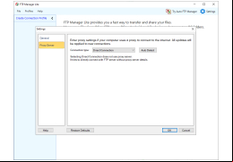 FTP Manager Lite - proxy-server