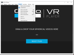GoPro VR Player - camera-menu