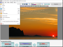Helicon Filter - file-menu