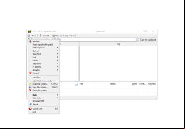 HTTP File Server - menu-options