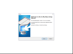 In My Diary - welcome-screen-setup