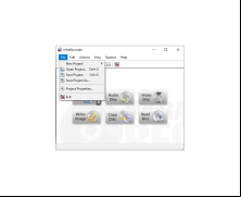 InfraRecorder - file-menu