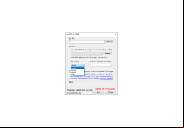 ISO to USB - file-system