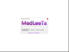 Madleets Hash Identifier - main-screen