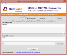 MHTML Converter screenshot 1
