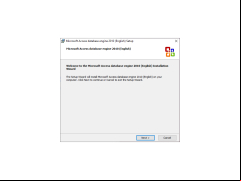 Microsoft Access Database Engine 2010 - welcome-screen-setup