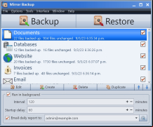 Mirror Backup screenshot 1