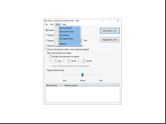 Mouse and Keyboard Recorder - tools-menu