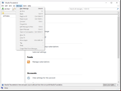 Mozilla Thunderbird - messages