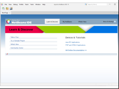 NetBeans IDE Portable - main-screen