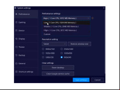 Nox App Player - system-settings