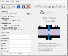 Orifice Design Calculator screenshot 1