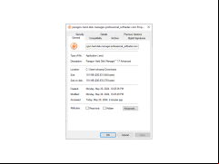 Paragon Hard Disk Manager Professional - properties