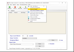 PDF to Video Converter - help-menu