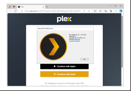 Plex Home Theater - about-application