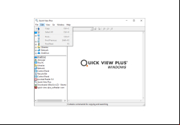 Quick View Plus - edit-menu