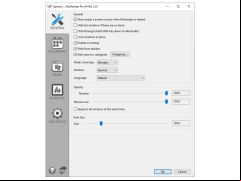 Rainlendar Pro - settings-in-application
