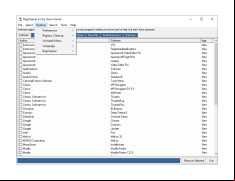 RegCleaner - options-page