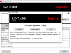 SanDisk SSD Toolkit screenshot 1