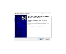 Serial Port Monitor - installation-beginning