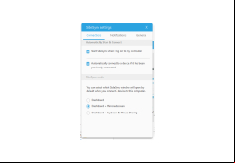 SideSync - settings