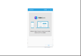 SideSync - main-screen