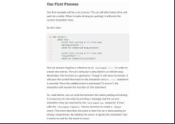 SimPy - first-process