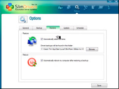 SlimDrivers - restore