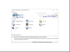 Spybot Search & Destroy - main-screen