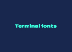 Terminal Font logo