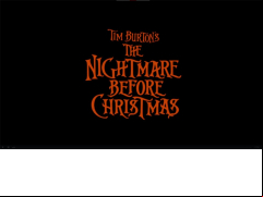 The Nightmare Before Christmas - welcome-screen