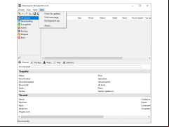 Transmission Remote GUI - help-menu