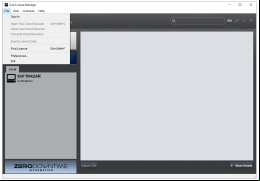 UVI Workstation - file-menu