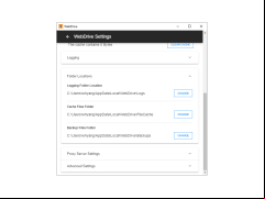 WebDrive - folder-locations